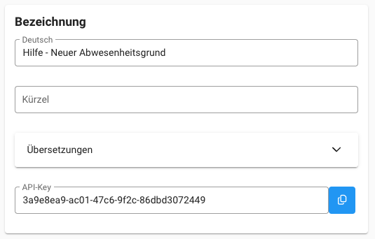 Abwesenheitsgrund - Bezeichnung 2