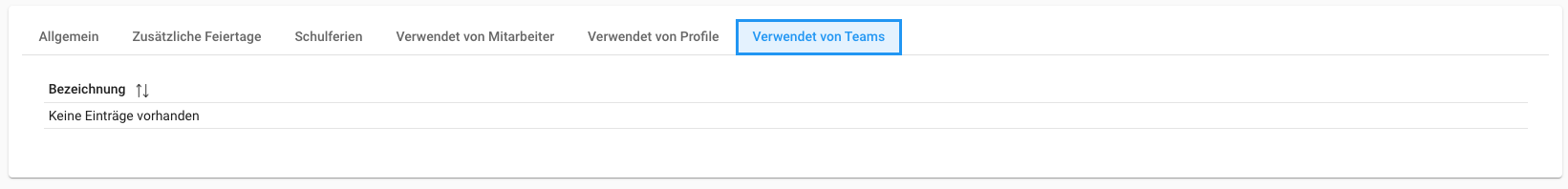 Feiertagskalender erstellen:bearbeiten - Verwendet von Teams